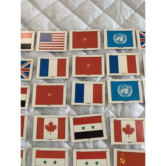 1991 Topps Desert Storm Flag Sticker Puzzle Cards Vintage 🇺🇸🇺🇸 36card Lot! - Picture 3 of 12